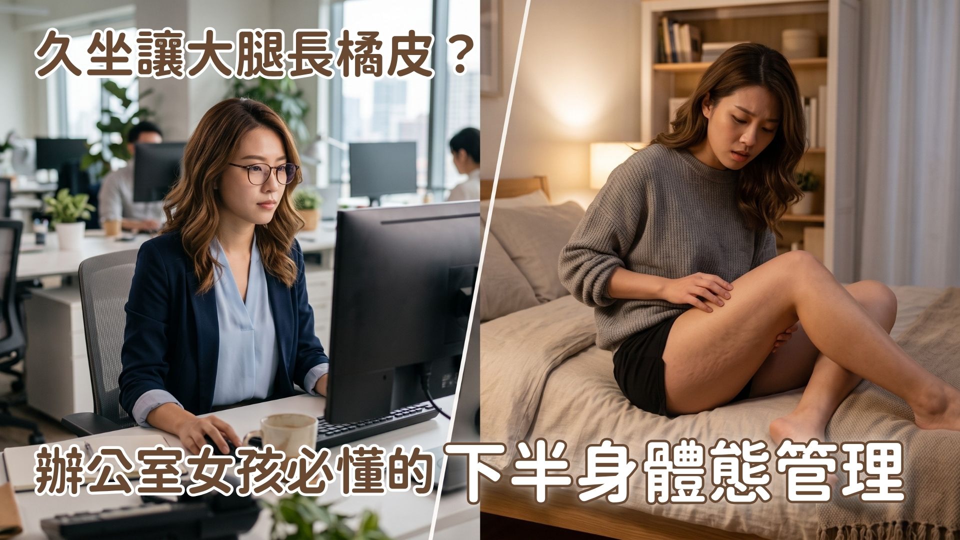 辦公室久坐大腿橘皮形成原因圖解
